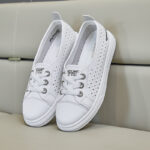 New Style White Sneakers for Women, Hollowed-out Breathable Student Sneakers,   Trendy Street Style - Image 5