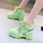 Women's Spring/Autumn New Casual Mesh Chunky Shoes with Hidden Height, - Image 5