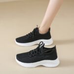 Fashion Single Shoes, Flyknit Mesh Shoes, Breathable Soft Sole Running Shoes, Export Sports Shoes
