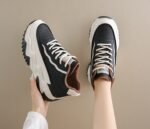 Women's High-Top Shoes, Korean Style, Versatile Thick-Soled Height-Increasing Sports Shoes - Image 4