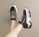 Women's High-Top Shoes, Korean Style, Versatile Thick-Soled Height-Increasing Sports Shoes - Image 2