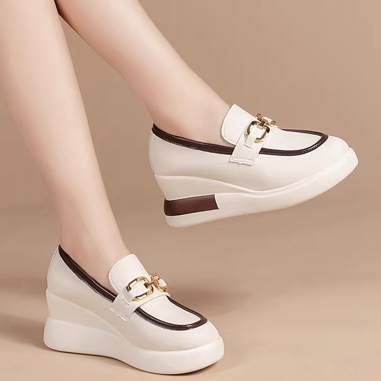 imgi_30_O1CN01R0L8x81mHzaXe7zYy_!!292944930 New Autumn Casual Slip-on Pants, Petite Women's Height Increasing White Shoes - Image 1