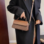 Bags Fashionable Women's Handbags with Stylish Letter Print Shoulder Bags - Image 3