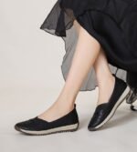 Amazon Beans Shoes Embroidered Vintage Hanfu Embroidered Soft Bottom Casual Shoes