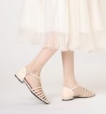 Women's Summer Outer Wear Flats-Bottomed Toe Hollow Woven Pig Cage Shoes for Women - Image 7