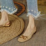 Shangsi Retro Style~2026 New Flats Sandals for Women Summer Baotou Thick Heel Horsebit Low Heel Flats - Image 4