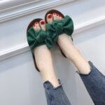 Summer Bowknot Slippers with Soft Rubber Sole for Outdoor Casual Flat Sandals Trendy - Image 2