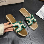 Flat Women's Outdoor H Slippers 2026 Summer New Trendy Chanel-Style Korean Version Internet Celebrity Ins Fashion Slide Sandals for Women - Image 2
