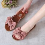 Summer Bowknot Slippers with Soft Rubber Sole for Outdoor Casual Flat Sandals Trendy - Image 9