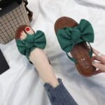 Summer Bowknot Slippers with Soft Rubber Sole for Outdoor Casual Flat Sandals Trendy - Image 8