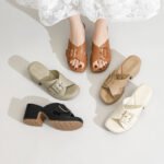 Spring and Summer Thick-Soled Sandals for Women, Casual and Comfortable Large Size Metal Buckle Slippers, Drop Shipping - Image 7