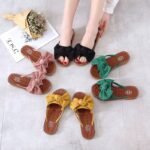 Summer Bowknot Slippers with Soft Rubber Sole for Outdoor Casual Flat Sandals Trendy - Image 6