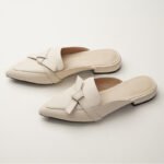 Summer New Style Pointed Toe Half Slippers Women's Outer Wear Mueller Shoes Flat Low Heel Half Shoe Sandals - Image 2