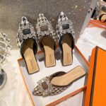 Summer Non-heel Lazy Shoes Women's Pointed Toe Flat Heel Outwear Half-drag Chanel Style Women's Shoes - Image 7