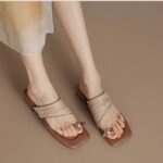 Thick Heel Holiday Style Straw Thong Slippers for Women Summer Outer Wear - Image 8