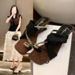 New Model, Outdoor Wear, Internet Celebrity Pigeon Egg Rhinestones, Paired with Skirts and High Heels - Image 6