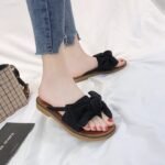 Summer Bowknot Slippers with Soft Rubber Sole for Outdoor Casual Flat Sandals Trendy - Image 10