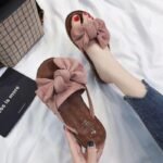 Summer Bowknot Slippers with Soft Rubber Sole for Outdoor Casual Flat Sandals Trendy - Image 7