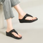 New Style Platform Flip-Flops for Women, Fashionable Casual Beachwear, Non-Slip Soft Sole, Summer Wedge Heel Sandals - Image 7