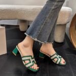 Chunky-heeled sandals for women, perfect for summer wear, exuding a sophisticated and stylish vibe. - Image 6