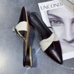 New Student Korean Style All-match Thick Heel Low Heel Pointed Half-drag Large Size Mueller Shoes - Image 8