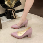 New Professional Interview Workwear High Heels Pointed Toe Slip-On Work Clothing Shoes - Image 6