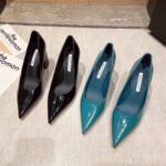 New Fashion Pointed Toe Professional Work Shoes Shallow Mouth Women's Patent Leather High Heels - Image 5