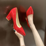 New Professional Interview Workwear High Heels Pointed Toe Slip-On Work Clothing Shoes - Image 4