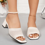 summer new Korean version of flying woven outro fashion women's sandals - Image 2