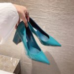 New Fashion Pointed Toe Professional Work Shoes Shallow Mouth Women's Patent Leather High Heels - Image 4