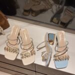 New Popular Rhinestone Shoes Fashionable Thick Heel High Heels - Image 5