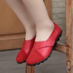 Cross-Border Large Size Women's Shoes Casual Versatile Women's Flats Low-Top Velcro Beanie Shoes Loafers - Image 7
