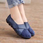 Cross-Border Large Size Women's Shoes Casual Versatile Women's Flats Low-Top Velcro Beanie Shoes Loafers - Image 10