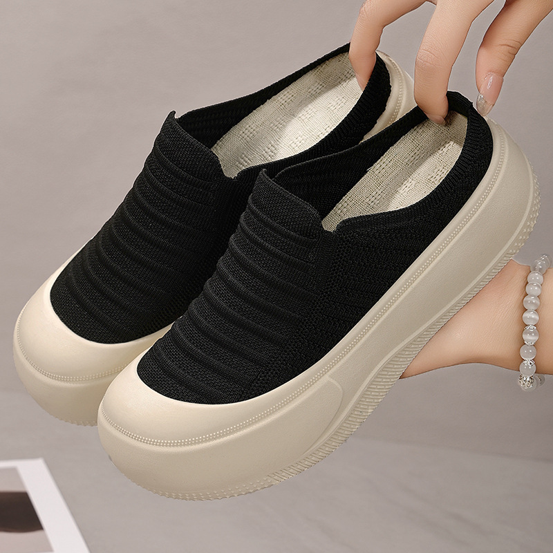 O1CN010lE5Io1fbxeAKR4if_!!2211408924026-0-cib 36-41 shallow-mouth height-increasing shoes, simple soft-soled half-support - Image 1