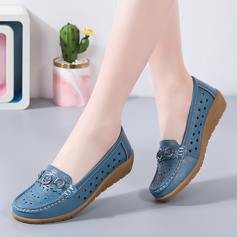 O1CN01JBv4ia2GpN12PBWAZ_!!1670189064-0-cib Plus-Size Women's Non-Slip Comfortable Casual Perforated Clogs with Wedge Heels, Slip-On Lazy Shoes, Versatile - Image 1