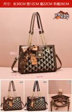 New Polyester Trendy Large-Capacity Handbag Fashionable Shoulder Crossbody Bag Tote Bag Women's Bag - Image 6