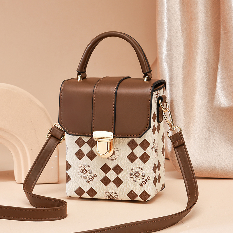 O1CN01IU1F5M1cIJYklMpeX_!!2211436503577-0-cib Manufacturer's 2026 New Model Women's Shoulder Crossbody Bag, Simple Printed Fashion Phone Bag, Women's Printed Bag, One-Piece Dropshipping - Image 1