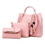 2026 New Women's Bag European and American Fashion Versatile Beaded Tassel Mother-Daughter Bag Three-Piece Set Handbag Shoulder Crossbody Bag - Image 5