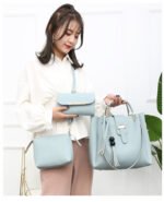 2026 New Women's Bag European and American Fashion Versatile Beaded Tassel Mother-Daughter Bag Three-Piece Set Handbag Shoulder Crossbody Bag - Image 13