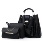 2026 New Women's Bag European and American Fashion Versatile Beaded Tassel Mother-Daughter Bag Three-Piece Set Handbag Shoulder Crossbody Bag - Image 11