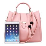 2026 New Women's Bag European and American Fashion Versatile Beaded Tassel Mother-Daughter Bag Three-Piece Set Handbag Shoulder Crossbody Bag - Image 10