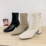 39 SIZE women’s thick heel medium heel boots women - Image 3