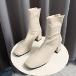 39 SIZE women’s thick heel medium heel boots women - Image 4