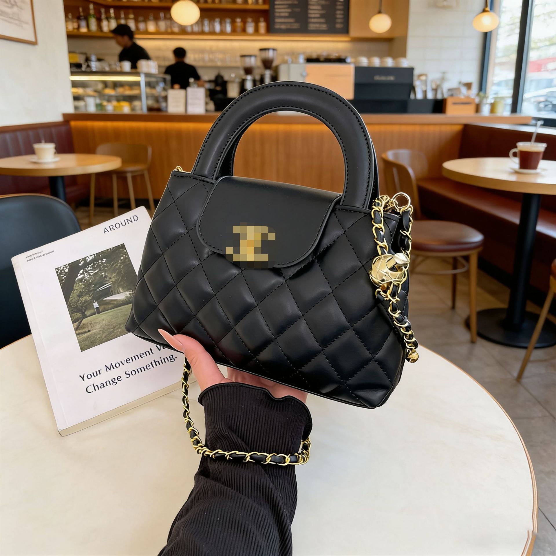 O1CN0117Blwo2FtfAS4ZBbE_!!2218474488938-0-cib Chanel-Style Light Luxury Handbag, High-End Fashion Chain Bag, Quilted Versatile Trendy Shoulder Crossbody Bag - Image 1
