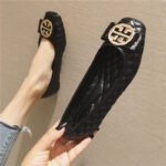 39-40 SIZE Breathable Work Flat Thick Heeled Soft Sole Non-slip Small Size Single-layer Shoes plus size Women’s Shoes - Image 2