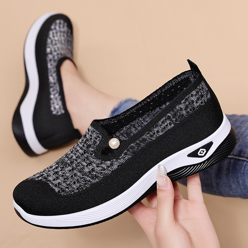 O1CN01533U4R2NT74hb6bMe_!!2209247099963-0-cib 39 SIZE soft soles not tiring flat shoes middle-aged and elderly casual shoes - Image 1