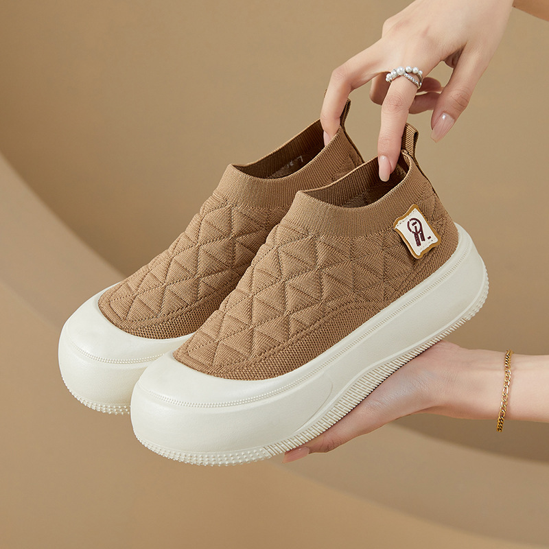 O1CN016PzK5V1eYvMR4Da78_!!2216243963884-0-cib 39 SIZE BROWN Women’s shoe stylish sole, comfortable slip-on casual shoes - Image 1