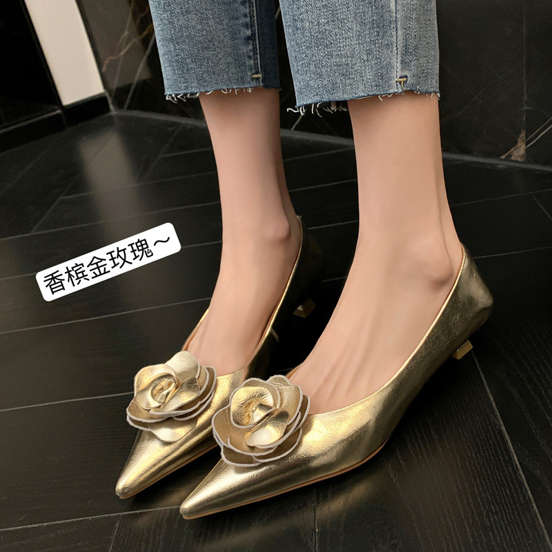 O1CN019yGim51rjzipgQ8bI_!!2211802525668-0-cib 40 SIZE Lady French Kitten Heel Single Shoes for Women - Image 1