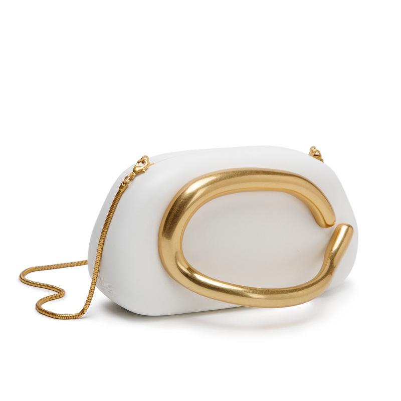 O1CN01FzXcuR2BLX5KnhbSm_!!2218106648322-0-cib Z,A,R,A Round Box Clutch Evening Bag Mini Small Bag Retro Metal Handle Chain Shoulder Bag Portable - Image 1