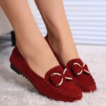 39 SIZE women’s RED work flat shoes